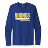 Vintage Vikings Long Sleeve TShirt - Blue