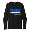 Vintage Vikings Long Sleeve TShirt - Black