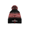 CYF Knit Pom Beanie - Embroidered - Black/Red