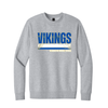Vintage Vikings Crewneck Sweatshirt - Gray