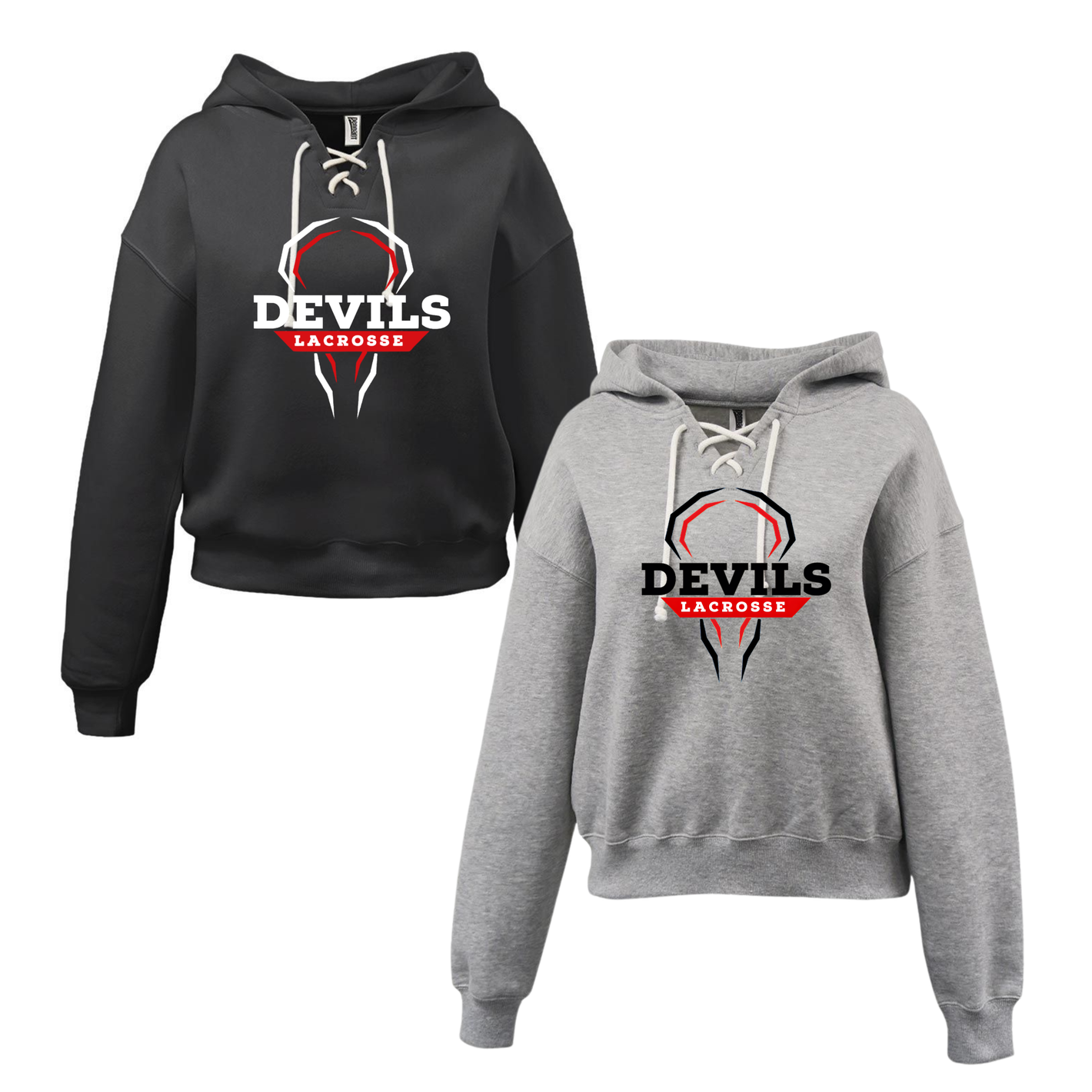 Devils Lacrosse - Pennant® Womens Lace-Up Hoodie