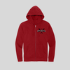 FRB Full Zip Fleece Hoodie - Red