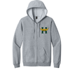 Hillside Hawks Full-Zip Hooded Sweatshirt - Sport Grey