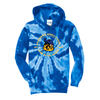 Home of the Vikings Tie Dye Hoodie - Blue