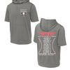 FRB 11U District Champs Sport-Tek Short Sleeve Performance Hoodie - Gray