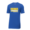 Vintage Vikings Adult Nike Dri-FIT Cotton/Poly Tee - Blue