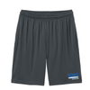 Vintage Vikings Sport-Tek® Youth PosiCharge® Competitor™ Pocketed Short - Gray