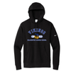 Varsity Viking Nike Club Fleece Sleeve Swoosh Pullover Hoodie - Black