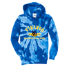 Varsity Vikings Tie Dye Hoodie - Blue