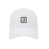 (NEW) Juniper Square_Soft Fit Solid Active Wear Cap - White