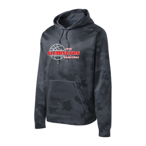 Sport-Tek Sport-Wick CamoHex Fleece Hooded Pullover - Dark Smoke Grey