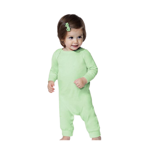 Rabbit Skins Infant Long Legged Baby Rib Bodysuit