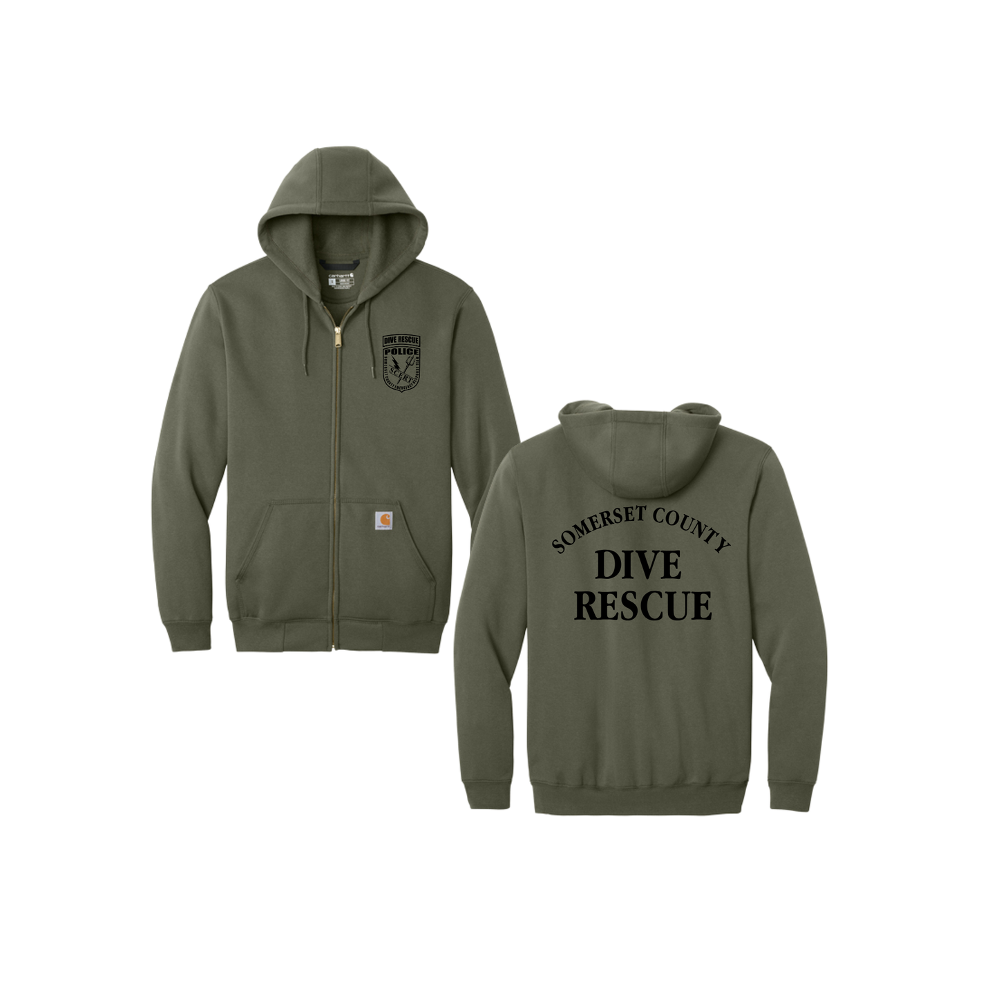 Somerset County Dive Rescue Full Zip Hoodie