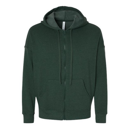 Bella + Canvas Sponge Fleece DTM Full-Zip Hoodie