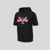 FRB Short Sleeve Performance Hoodie - Black