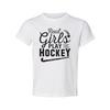 Real Girls Play Hockey - White