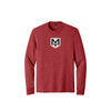 MV Baseball Triblend Long Sleeve Tee - Red