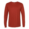 Bella + Canvas Triblend Long-Sleeve T-Shirt - Brick Triblend