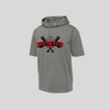 FRB Short Sleeve Performance Hoodie - Gray