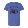 Real Girls Play Hockey - Blue Heather