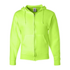 Jerzees 9.5 oz., 50/50 Super Sweats Full-Zip Hoodie - Safety Green