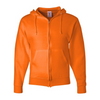 Jerzees 9.5 oz., 50/50 Super Sweats Full-Zip Hoodie - Safety Orange