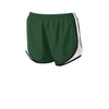 Sport-Tek® Ladies Cadence Short - Green / White / Black