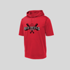 FRB Short Sleeve Performance Hoodie - Red