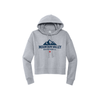 MV Baseball Women's Cropped Fleece Hoodie - Gray