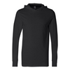 Bella + Canvas 4.2 oz. Long-Sleeve Jersey Unisex T-Shirt Hoodie - Black