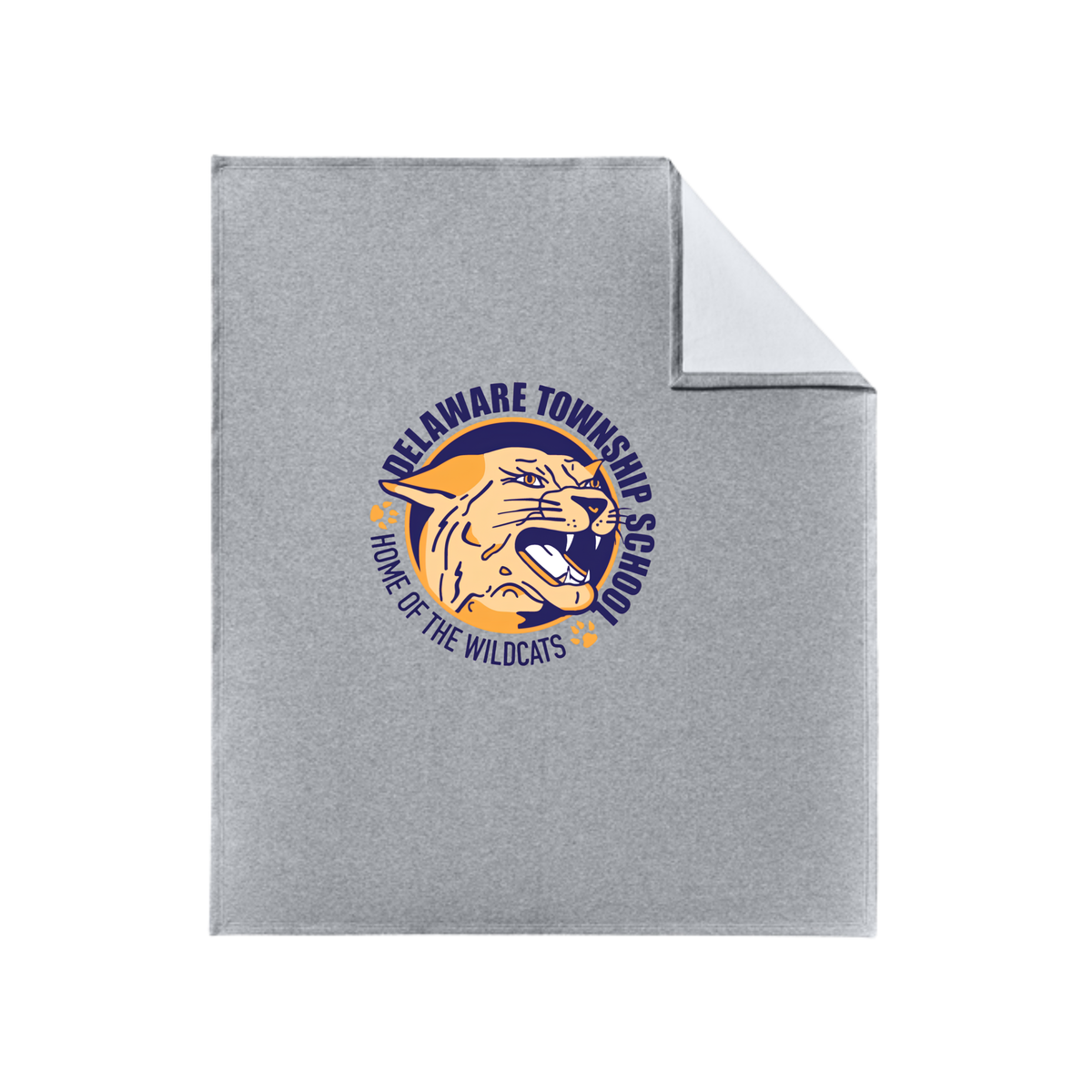 Delaware Township Wildcats Fleece Sweatshirt Blanket
