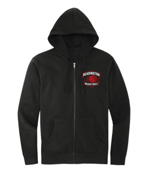 Readington Basketball - Full Zip Fleece Hoodie