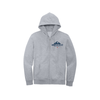 MV Baseball Fleece Full Zip Hoodie - Gray