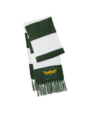 Hillside Hawks Embroidered Scarf