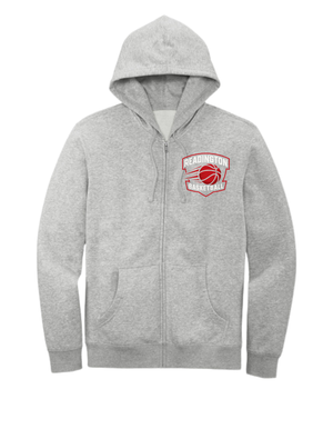 Readington Basketball - Full Zip Fleece Hoodie