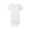 Rabbit Skins™ Infant Short Sleeve Baby Rib Bodysuit - White