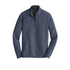 Port Authority® Interlock 1/4-Zip - Estate Blue / Charcoal Heather