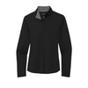 Port Authority ® Ladies Silk Touch ™ Performance 1/4-Zip - Black / Steel Grey