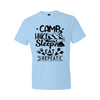 Camp Hike Sleep Eat Repeat - Baby Blue