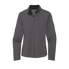 Port Authority ® Ladies Silk Touch ™ Performance 1/4-Zip - Steel Grey / Black