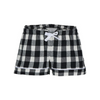 Boxercraft - Women's Flannel Shorts - Black/ White Buffalo