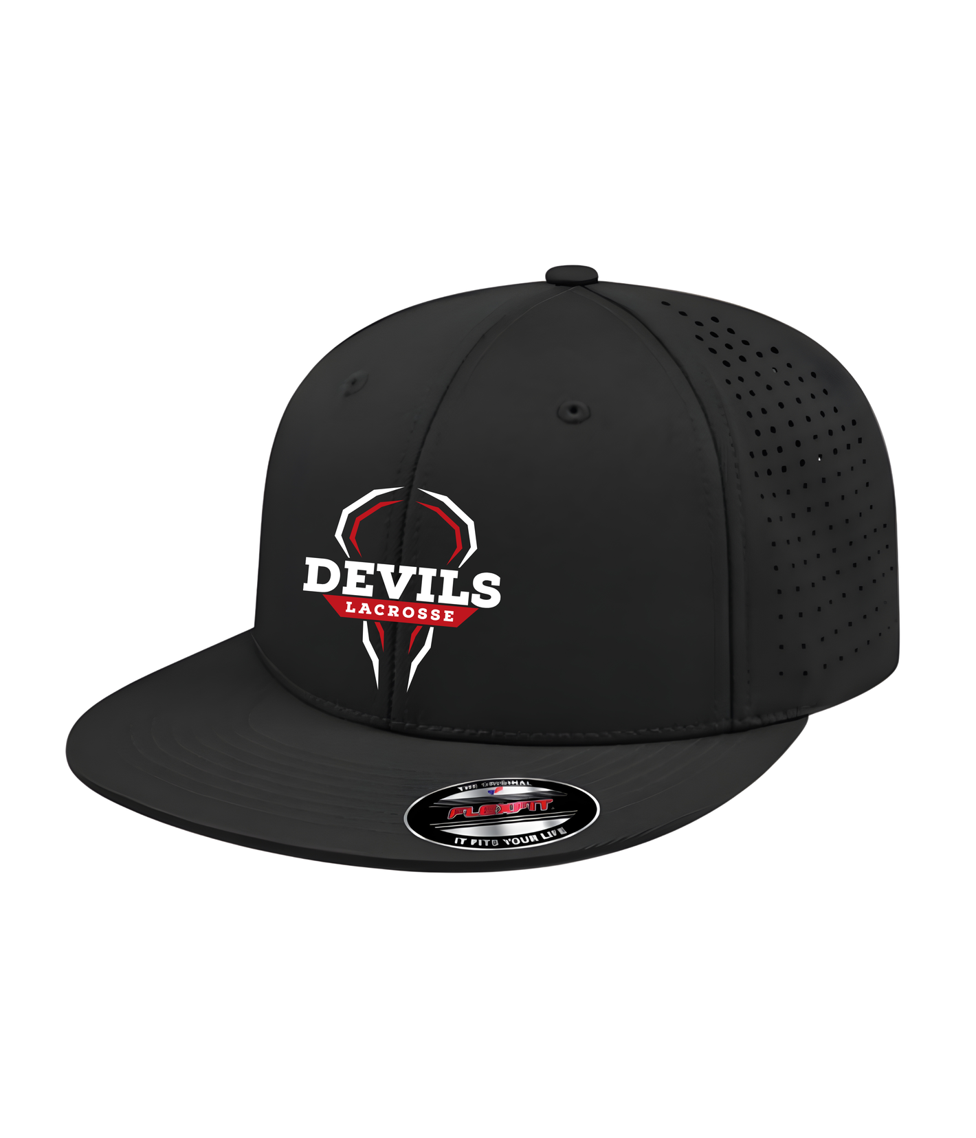 Devils Lacrosse - Embroidered Flexfit® Perforated Performance Cap
