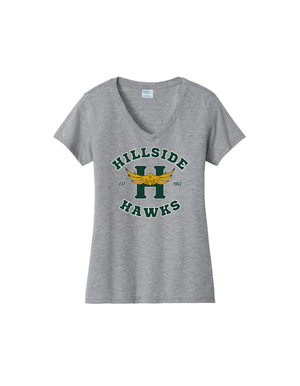 Hillside Hawks Women's  V-Neck Tee
