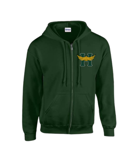 Hillside Hawks Full-Zip Hooded Sweatshirt