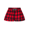 Boxercraft - Women's Flannel Shorts - Black/ Red Buffalo