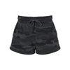 Independent Trading Co. - Women’s Lightweight California Wave Wash Fleece Shorts - Black Camo Heather