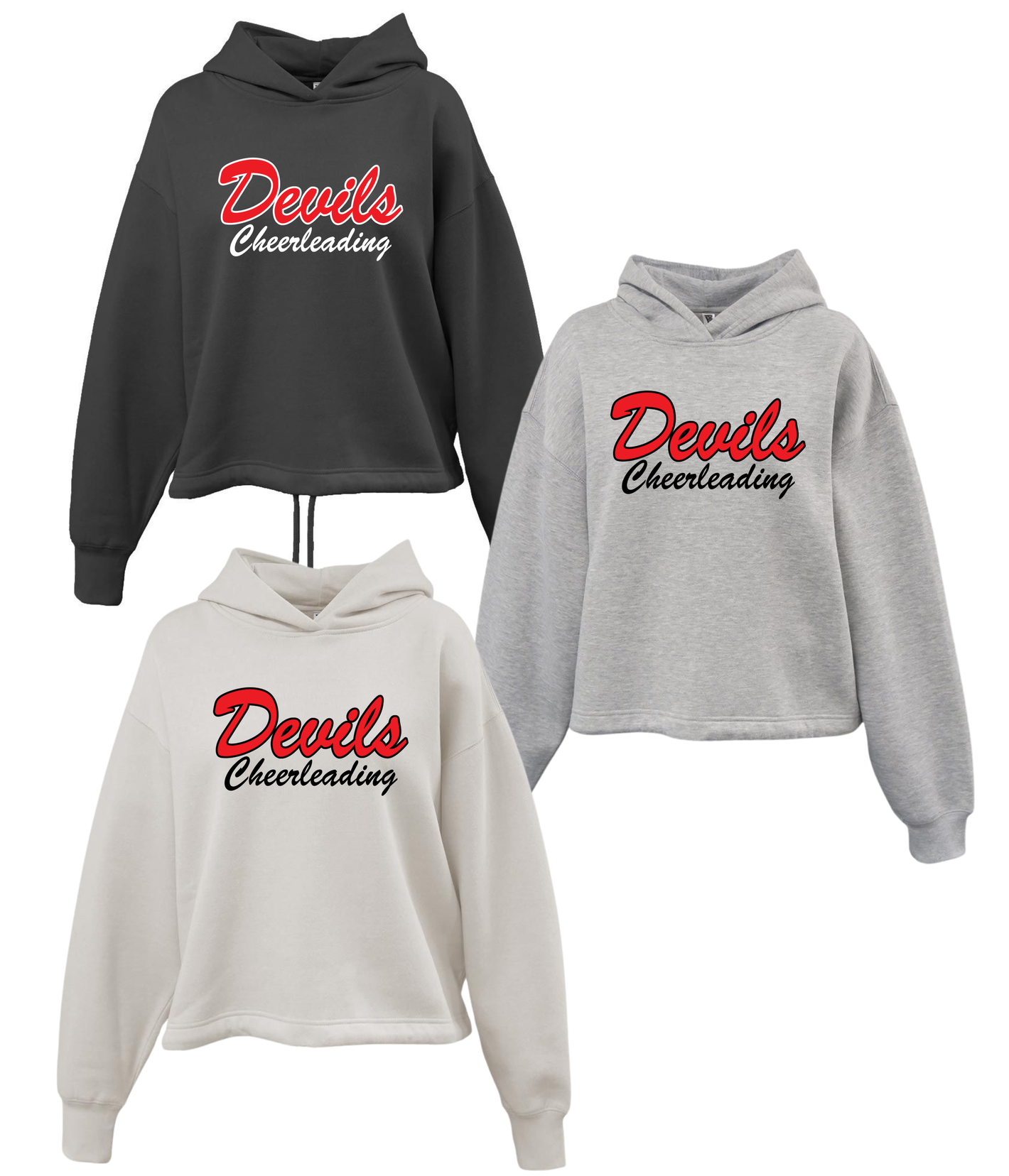 Devils Cheer - Womens Pennant Sport Hoodie