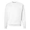 Hanes 8 oz., 50/50 EcoSmart Fleece Crewneck Sweatshirt - White