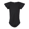 Rabbit Skins Infant Flutter Sleeve Bodysuit - Black