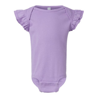 Rabbit Skins Infant Flutter Sleeve Bodysuit